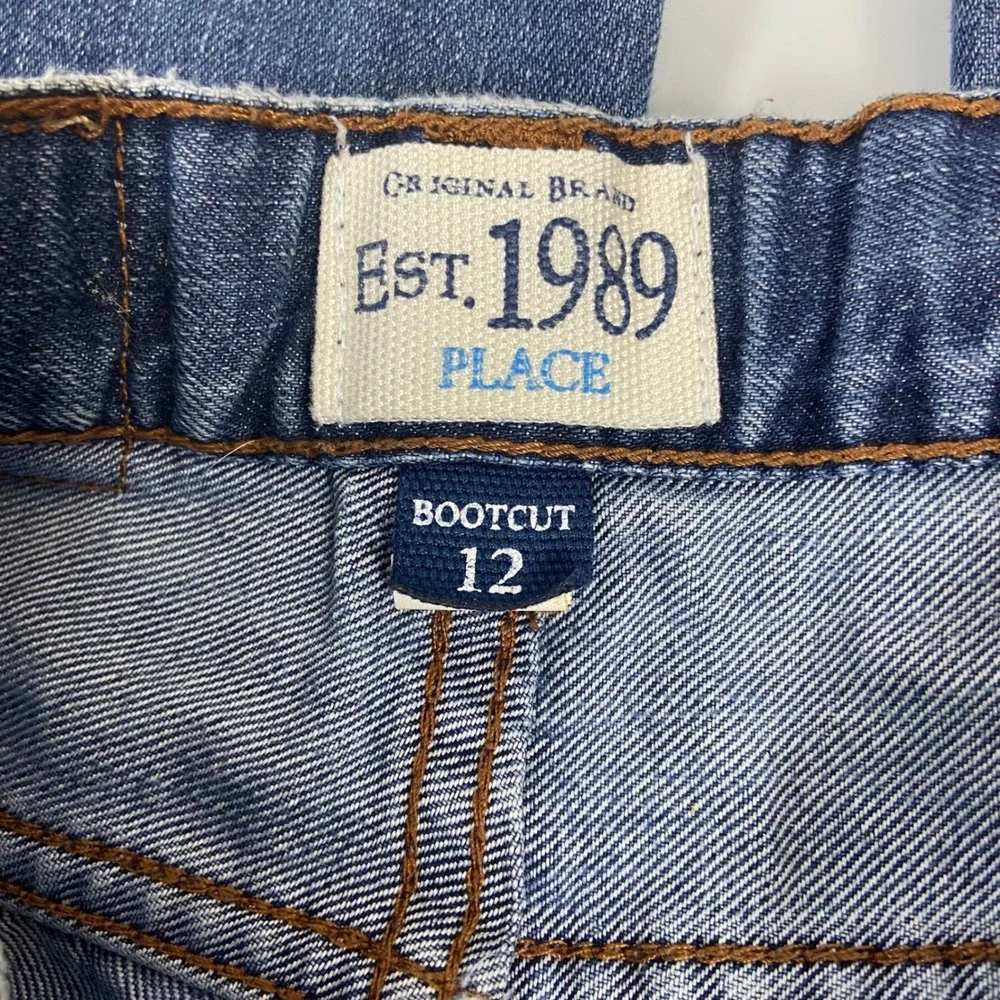 The Childrens Place Kids Girls Bootcut Jeans Blue Est 1989 Size 12 Adjustable‎